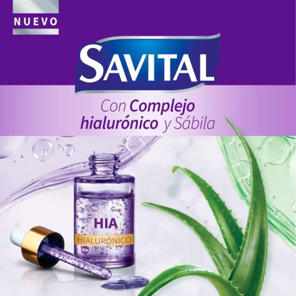 Savital Hyaluronic Complex Shampoo 510mL, Hyaluronic Complex Conditioner 490mL, Hyaluronic Complex Styling Cream 275mL (3 Pack)